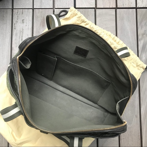 LOUIS VUITTON Green Canvas Leather Cabas Kate Bag - Picture 7 of 16